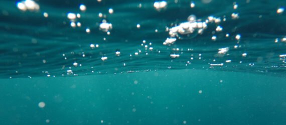 underwater ocean with bubbles