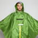 person wearing green poncho