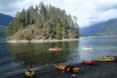 people kayaking in Capilano River