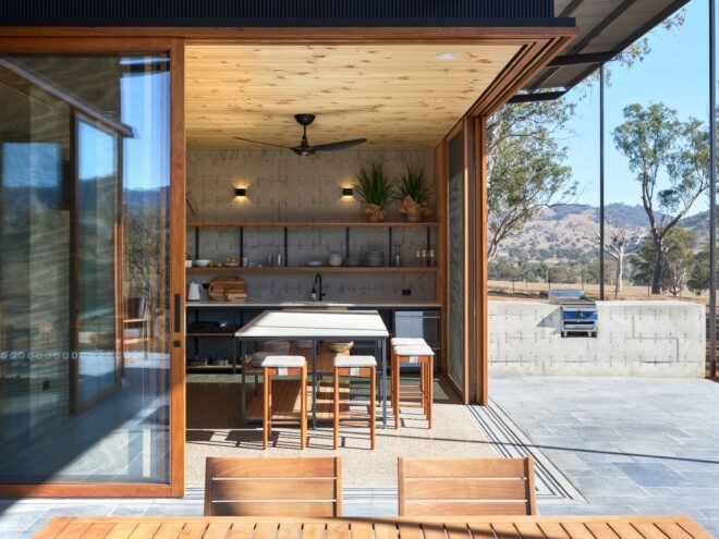 sliding glass doors leading into living space