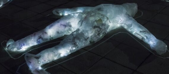 body-shaped sculptures made from plastic