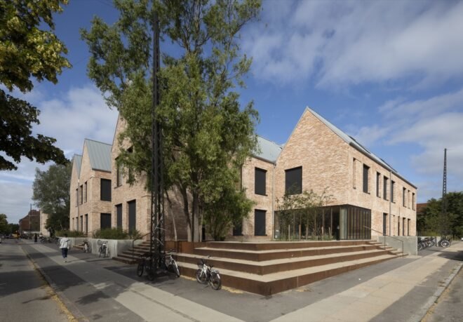 large brick school building
