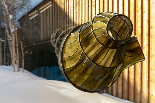 pavilion made of seaweed
