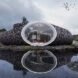 oval structure with large round window