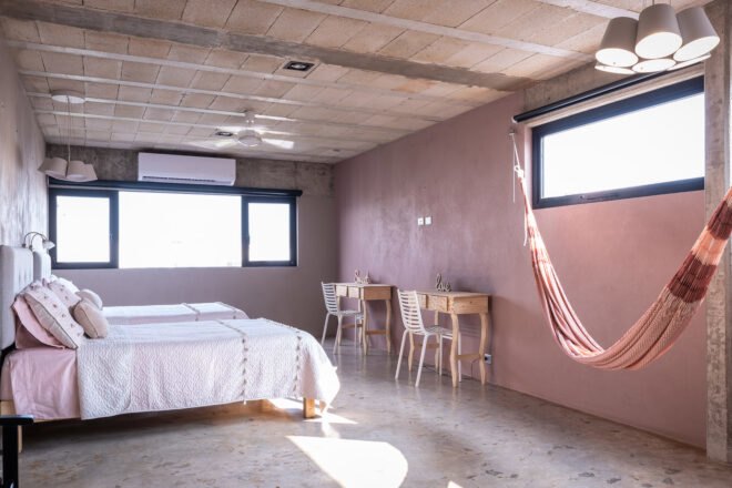 bedroom with hammock