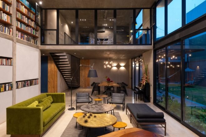 indoor living space with open floorplan