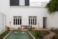 open-air courtyard with small swimming pool