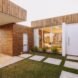large pavers leading to white door