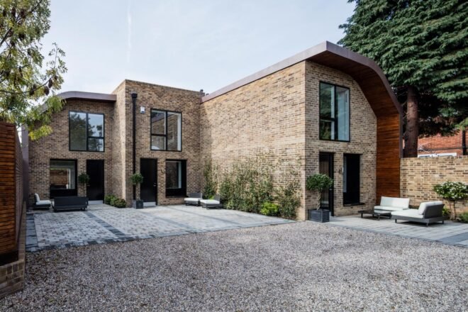long brick home