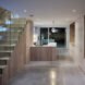 hall with wooden stairs