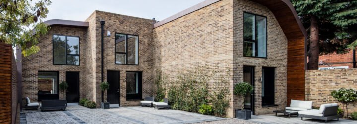 long brick home
