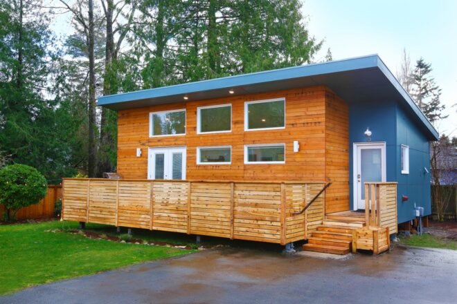 timber home with various windows
