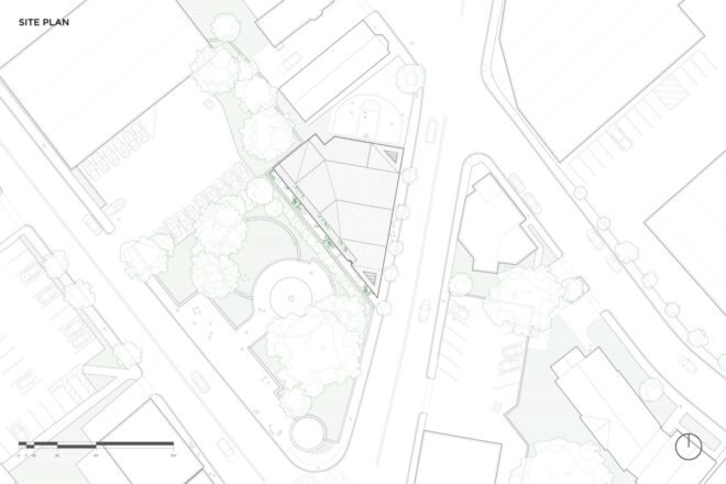a site plan for the building