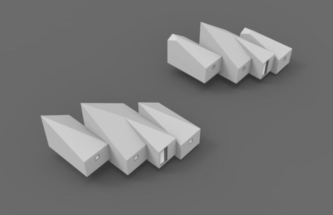 computer model of angular homes
