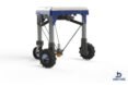 a platform held up by three legs with wheels