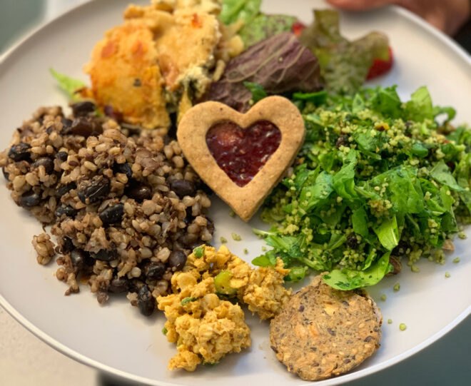 plate of vegan food