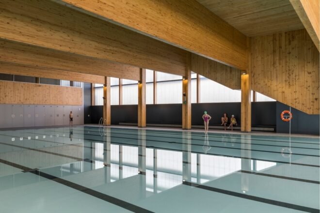 Olympic sized indoor swimming pool