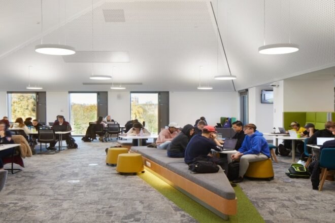 student center room with lounge seating