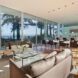 a large living space with two sofas