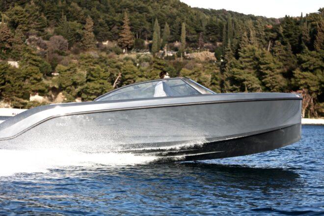 side view of boat in water