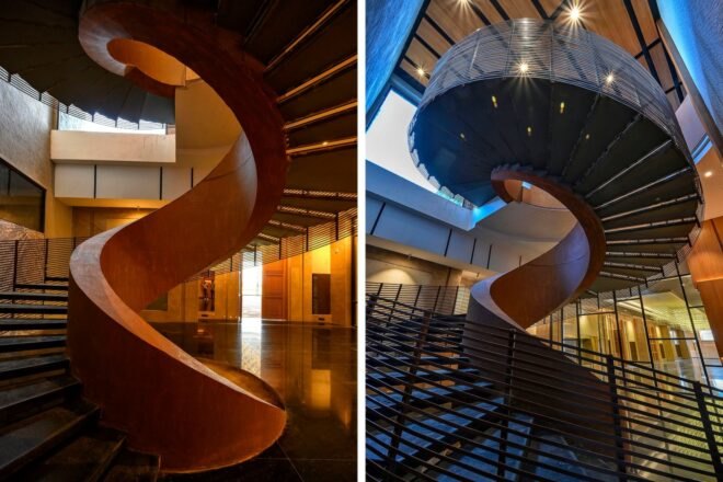 massive spiral staircase