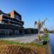 hotel located on the banks of a river