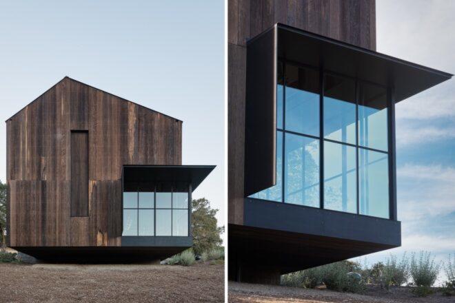 barn home conversion with all-glass enclosure