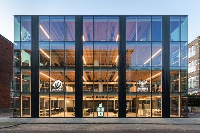 glass office building