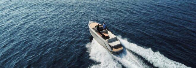people in white electric motorboat