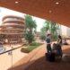 rendering of people standing on an outdoor balcony