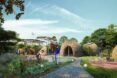 series of domed structures surrounded by gardens