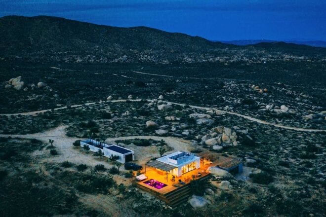 structure in the middle of desert