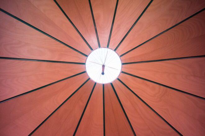 skylight in wooden ceiling