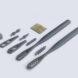 black toothbrushes and replaceable toothbrush heads