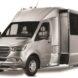 Airstream camper with power sliding extension