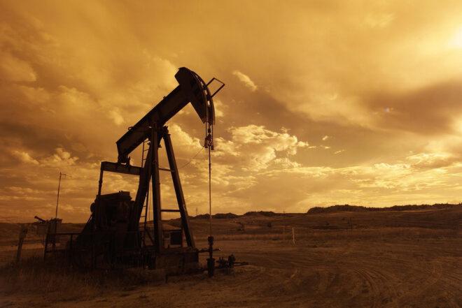 an oil field