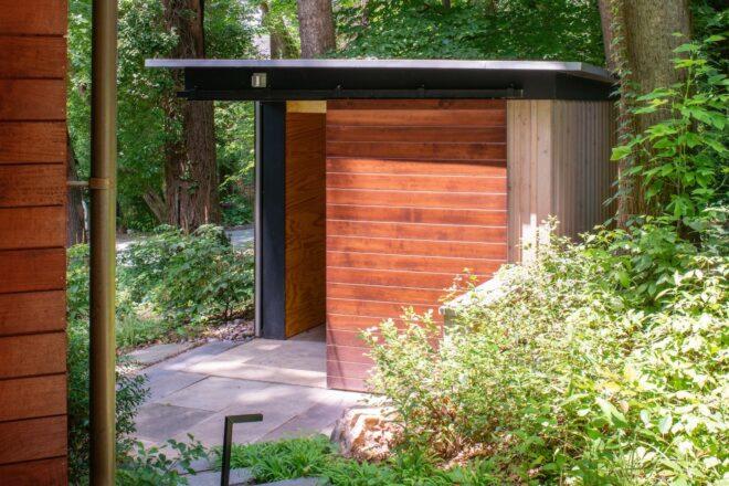 small structure with flat roof