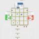 diagram of several stalls and a grid layout for a market