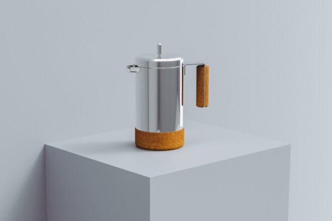 French Press with cork base