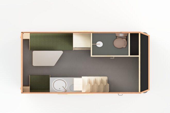 floor plan of small camper