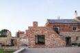 low lying brick home facade