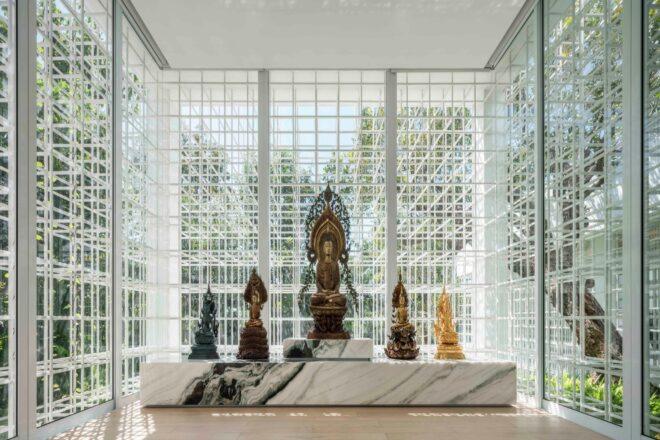 Buddha garden with various statues