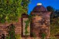 brick home with a domed roof