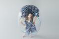 rendering of solar panels on a bubble-like shield