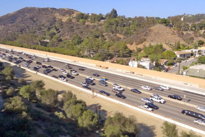 highway traffic in Los Angeles