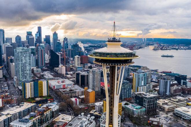 a landscape of the Seattle skyline