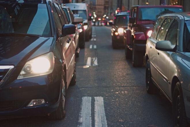 busy traffic on a street