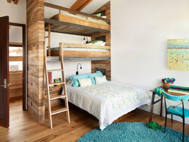 three-layered bunk beds
