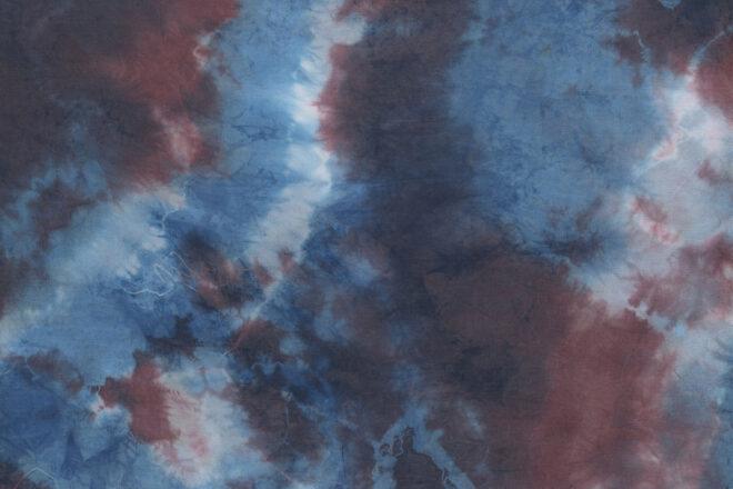 blue and dark purple tie-dye cloth