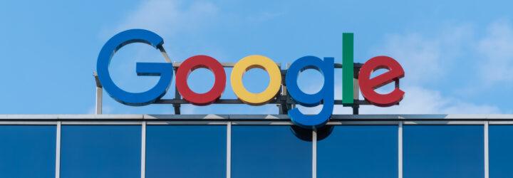 Google sign on building